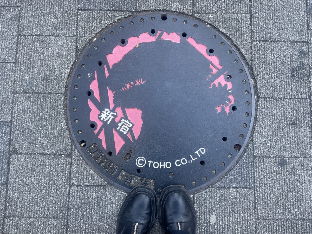 Godzilla manhole