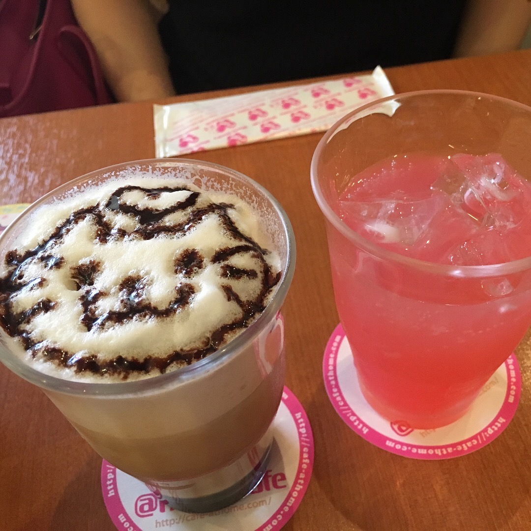 Maid cafe drinks