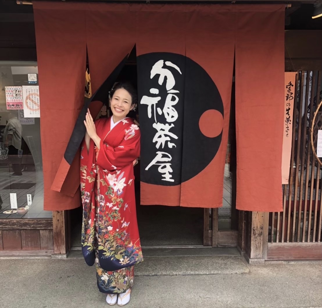Kimono in the festival